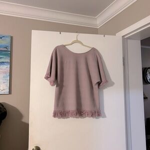 L Love Lavender light ribbed sweater Size Medium Boutique